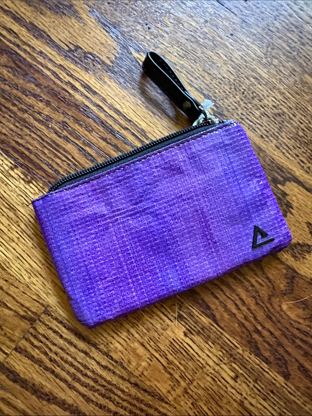 NWT Rareform Recycled Billboard Purple Mini Wristlet Pouch